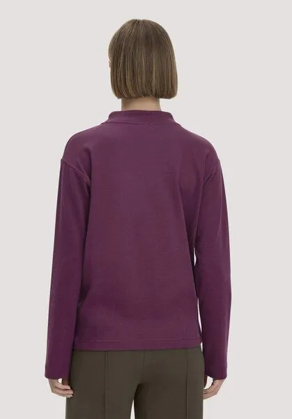 hessnatur hessnatur Longsleeve Oversize aus reiner Bio-Baumwolle, Fuchsia, – Produktbild 2 von 4