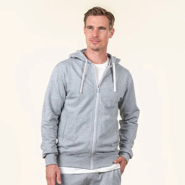 Living Crafts Living Crafts Herren Kapuzenjacke - CAMERON, Grey melange, – Produktbild 1 von 4