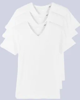 YTWOO YTWOO 3er Pack Herren T-Shirt mit V-Ausschnitt, Bio-Qualität – Produktbild 1 von 1