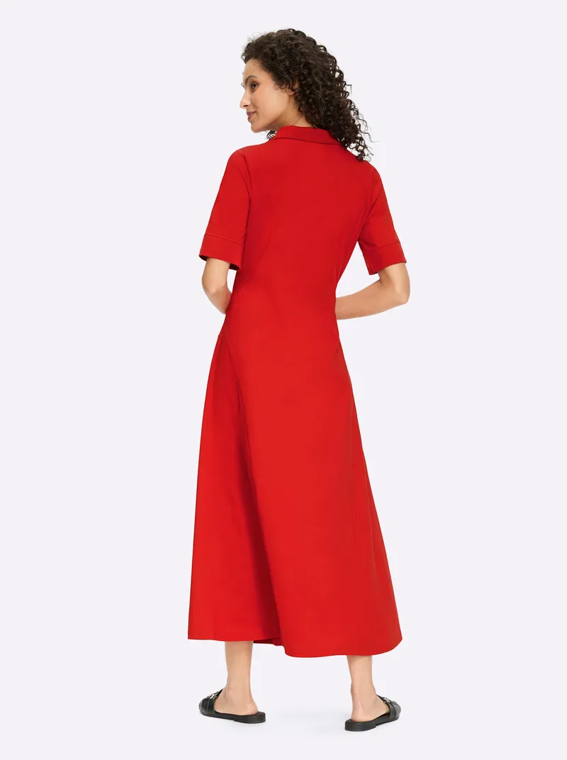 heine Polokleid, Rot, – Produktbild 2 von 2