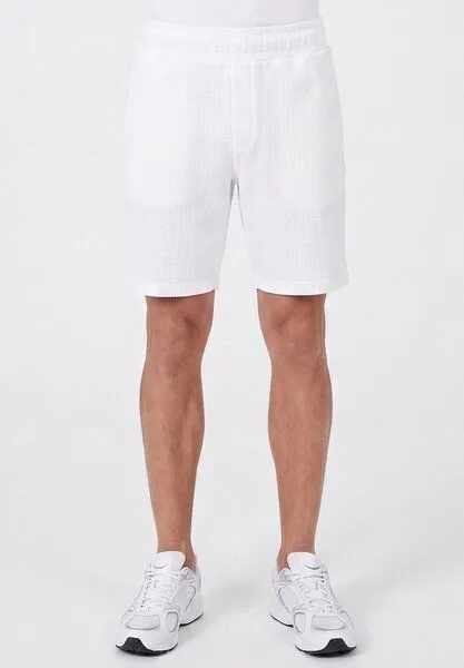 ORGANICATION ORGANICATION STEVVEN | Waffel-Shorts aus Bio-Baumwolle & recyceltem Polyester, White, – Produktbild 3 von 4