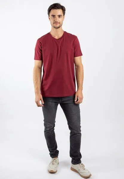 TORLAND TORLAND Premium Herren T-Shirt CREATOR, Rot (burgundy), – Produktbild 3 von 4