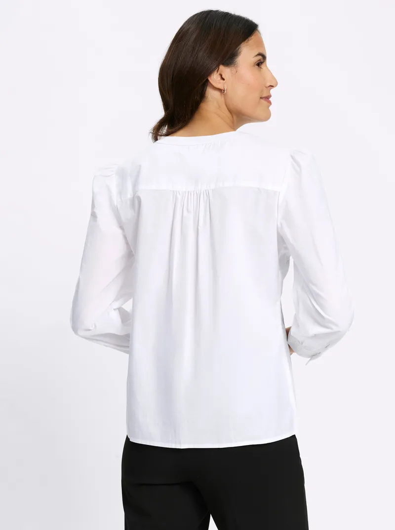 Witt Baumwollbluse ecru, Ecru, – Produktbild 2 von 2
