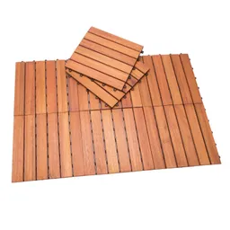 Deuba® Holzfliese Eukalyptusholz 33er-Set 30x30cm – Produktbild 1 von 1
