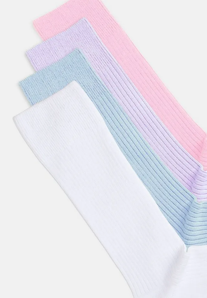 DillySocks DillySocks Basicsocken Premium Ribbed Collection aus nachhaltiger Baumwolle, recyceltes Polyamid, Bunt|lila, – Produktbild 2 von 5