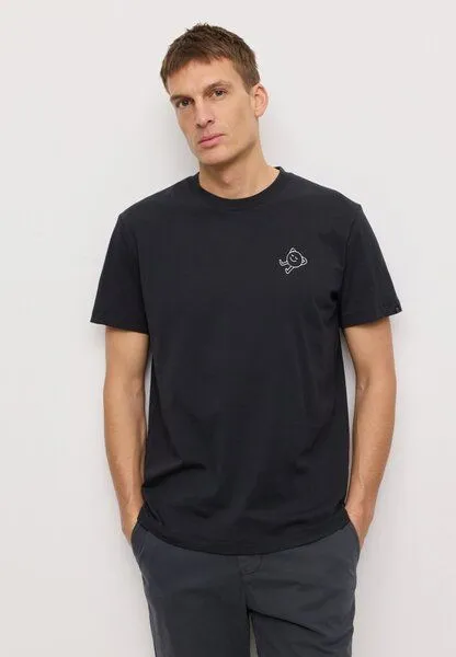 recolution Herren T-Shirt aus Bio-Baumwolle - AGAVE LAZY - recolution, Black (schwarz), – Produktbild 1 von 5