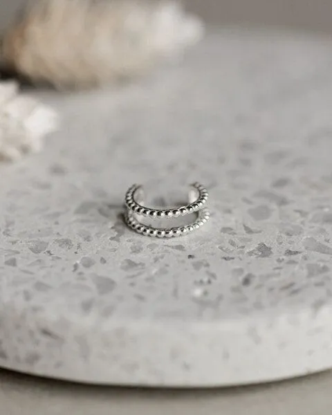 lille mus lille mus Earcuff 'Kugeln' 925 Silber, Silber, – Produktbild 1 von 3