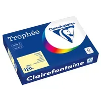 Clairefontaine 250 Blatt Clairfontaine Farbiges Kopierpapier 'Trophee' 120 g/m², DIN A4, gelb – Produktbild 3 von 3