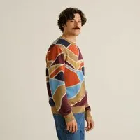 Dedicated DEDICATED Herren Strickpullover Mora Patch Valley, Multicolor, – Produktbild 1 von 1