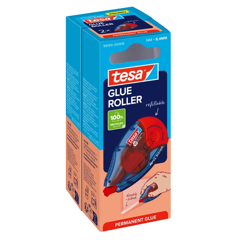 Tesa Tesa Roller Kleben permanent ecoLogo Nachfüllkassette 2St. – Produktbild 1 von 2