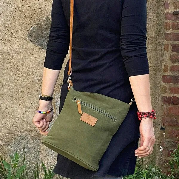 Dragolina Dragolina Crossbody Schultertasche Robin, Moosgrün (hellgrün), – Produktbild 2 von 4