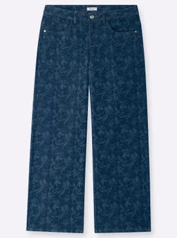 sheego Jeans dark blue-gemustert – Produktbild 1 von 1