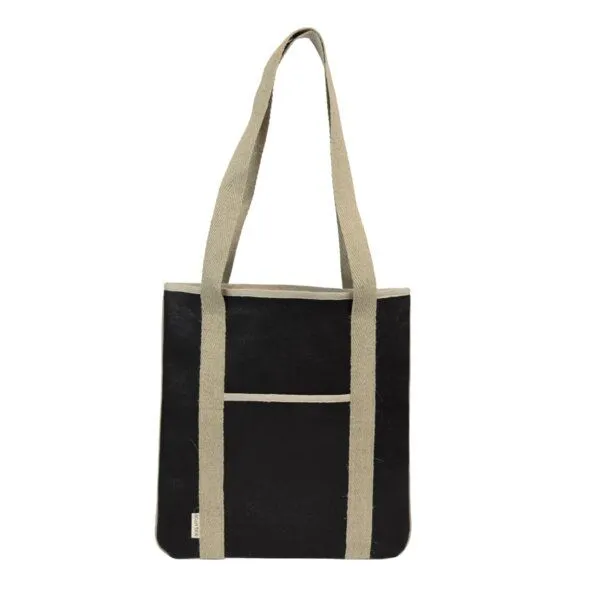 Bag Affair Tote Tasche Bag Affair aus CORKonLINEN, Schwarz, – Produktbild 1 von 3