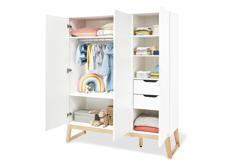 Pinolino Pinolino Kleiderschrank „Bridge” groß, Weiss, – Produktbild 1 von 1