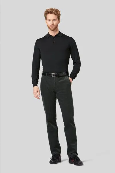 Meyer MEYER Superstretch Premium Cord Chino, Grau (grau), – Produktbild 3 von 5