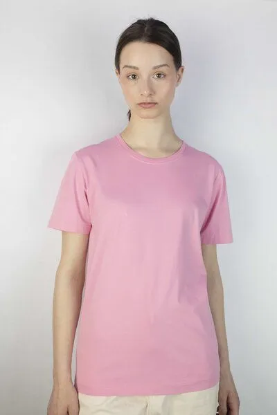 Kiwistories T-Shirt Unisex- 100%Org Baumwolle- Kaffee Print, Rosa, – Produktbild 3 von 3