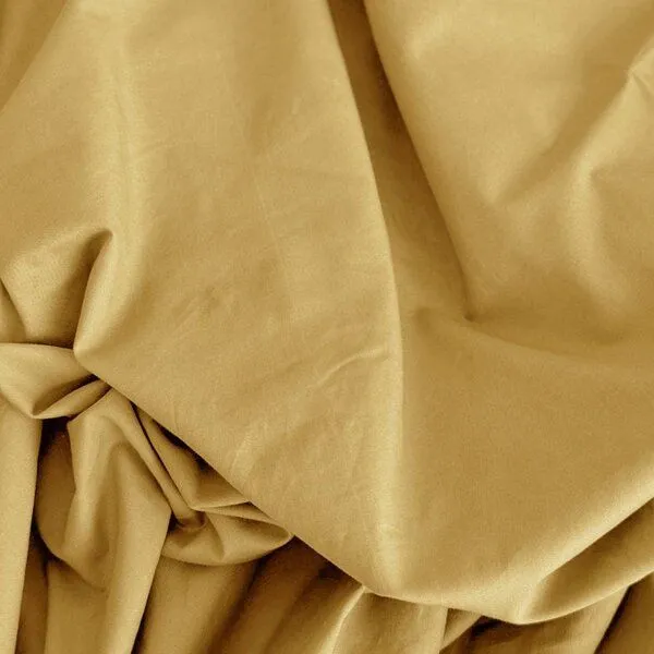 Kayori Kayori Emma Spannbettlaken Baumwollsatin, Gold, – Produktbild 4 von 4