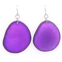 Mekhada Mekhada Tagua Ohrhänger HOSTY, Violet, – Produktbild 1 von 1