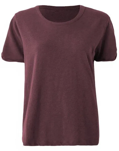 Lexi&Bö Lexi&Bö Basic Oversized T-Shirt Damen, Windsor wine (rot), – Produktbild 1 von 2