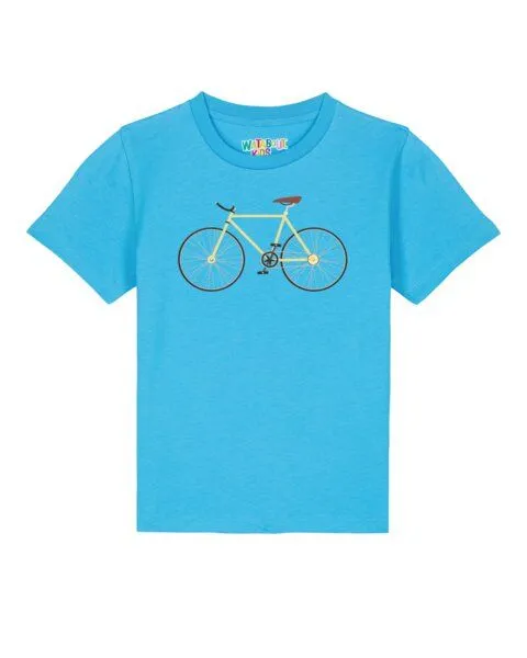 watabout.kids watabout.kids T-Shirt Kinder Yellow Bike, Aqua blue, – Produktbild 1 von 2