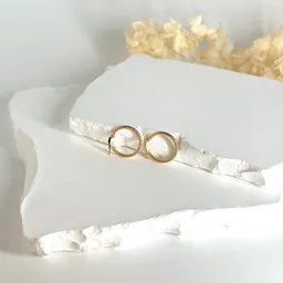 MOANINA MOANINA Ohrringe Bari Hoops - 375 Massivgold – Produktbild 1 von 1