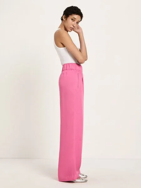 LANIUS LANIUS Hose mit weitem Bein aus TENCEL, Bright orchid, – Produktbild 4 von 5