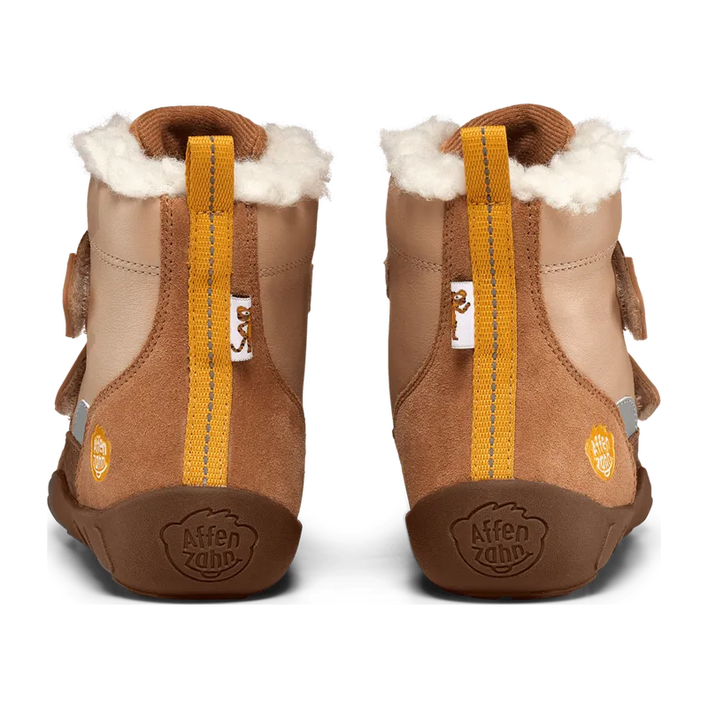Affenzahn Affenzahn Winterstiefel Leder Winty Tiger für Kinder, braun, Größe 32 EU, Braun, – Produktbild 4 von 6