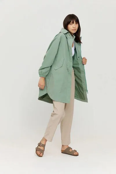 Mazine Mazine Übergangsjacke - Ella Light Parka, Cobalt green (grün), – Produktbild 4 von 5