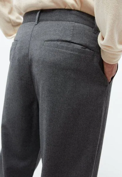 Givn Berlin Givn Berlin Hose GBLORENZ aus Wolle mit Bundfalten, Medium grey, – Produktbild 7 von 7