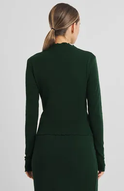 Dedicated DEDICATED Damen vegan Top Ryd Rib Dunkelgrün – Produktbild 1 von 1