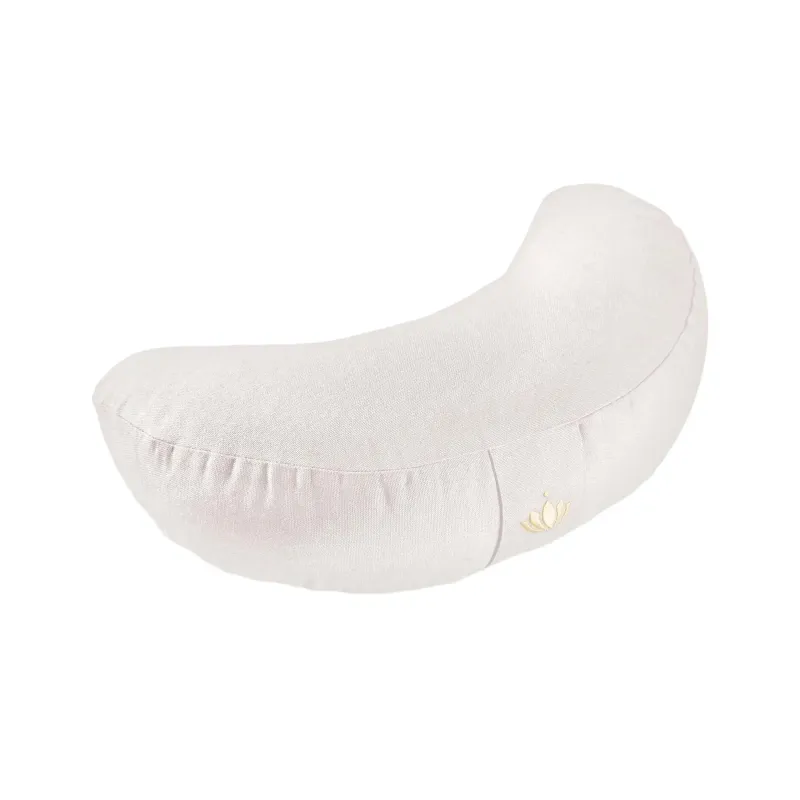 Lotuscrafts Coussin de Yoga in Form eines Croissants Lotuscrafts Shanti, Blanc, – Produktbild 1 von 1