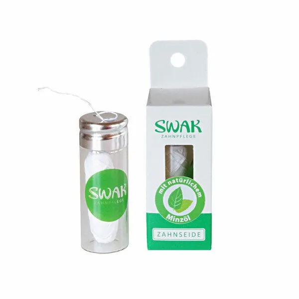 SWAK SWAK-Zahnseide im Glasflacon 30m – Produktbild 2 von 2