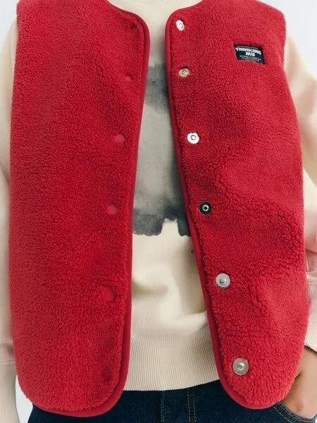 thinking mu thinking mu Jay Vest, Rot (red), – Produktbild 4 von 4