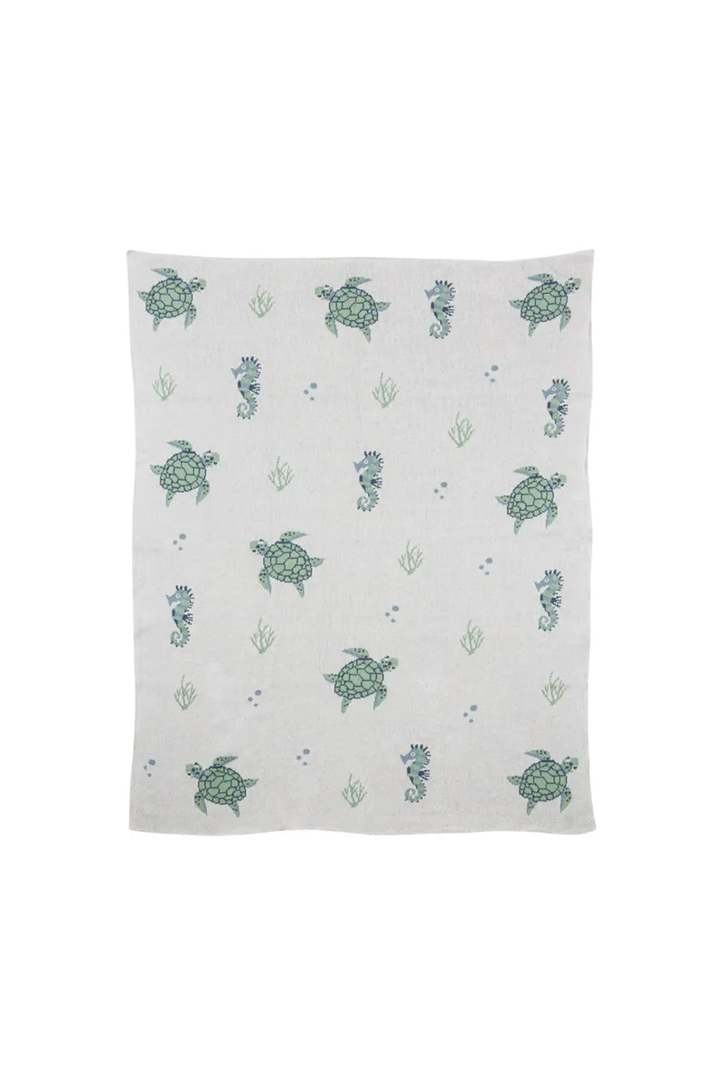 Tranquillo Babydecke TURTLE - grün – Produktbild 1 von 2