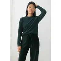 TWOTHIRDS TWOTHIRDS Damen vegan Pullover Eparses Dunkelgrün, Dunkelgrün, – Produktbild 1 von 1