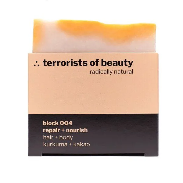 terrorists of beauty terrorists of beauty Seife block 004 ∴ repair + nourish, hair + body – Produktbild 1 von 2