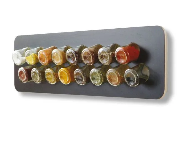 nest-gestaltung nest-gestaltung Gewürzregal habibi · mit 16 Gläsern, Schwarz, – Produktbild 3 von 3