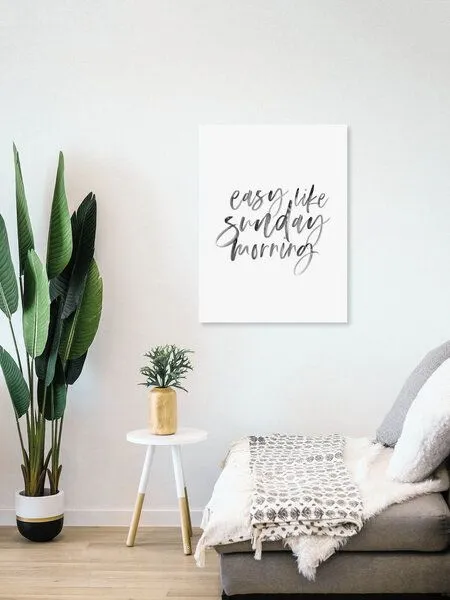 Photocircle Photocircle Poster / Leinwandbild - Easy Like Sunday Morning No3 – Produktbild 4 von 4