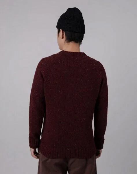 Brava Fabrics Brava Fabrics Raglan Wool Sweater Bordeaux – Produktbild 4 von 4