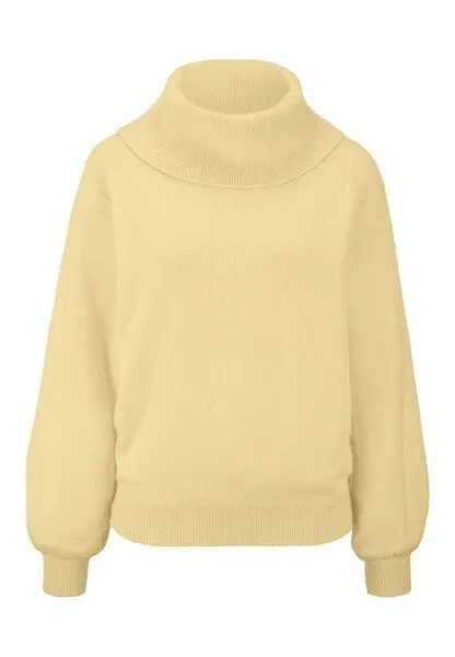 hessnatur hessnatur Strick-Pullover Relaxed aus Cashmere mit Recyclinganteil, Dunkle vanille, – Produktbild 3 von 4