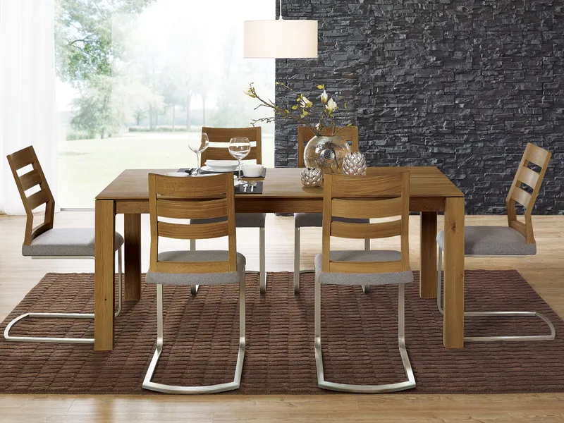 allnatura Tisch "Salvino" | ohne Auszug | 90x120 cm, Kernbuche, – Produktbild 2 von 2
