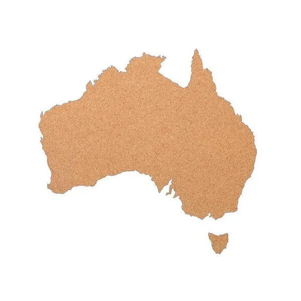 Kork-Deko Kork-Deko Australien als Pinnwand aus Kork XXL ca. 75x60 cm – Produktbild 1 von 2