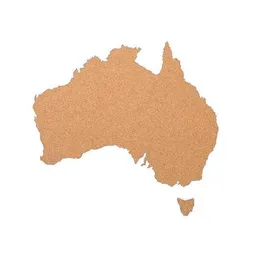Kork-Deko Kork-Deko Australien als Pinnwand aus Kork XXL ca. 75x60 cm – Produktbild 1 von 1