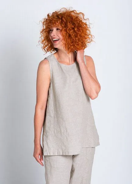 Heidekönigin Heidekönigin Leinen Longtop Delavé, Blau, – Produktbild 3 von 3