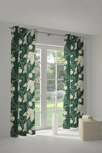 Nature by Adam Nature by Adam Vorhang aus 100% Bio-Baumwolle - Made in Germany - Eden, Grün, – Produktbild 6 von 7