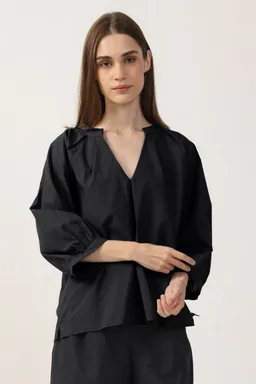Neu Nomads Neu Nomads Damen vegan Bluse Estee Schwarz – Produktbild 1 von 1
