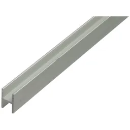Alberts ALBERTS H-Profil für Spanplatten 16/19 mm, Alu silber elox., LxBxS 1000 x 19 x 30 x 1,5 mm – Produktbild 1 von 1