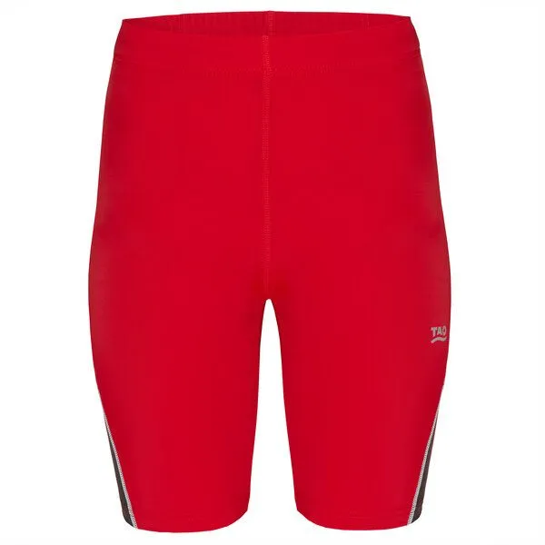 TAO Sportswear TAO Sportswear Kurze Herren Lauftight Ahu mit Reißverschlusstasche, Rot, – Produktbild 1 von 3