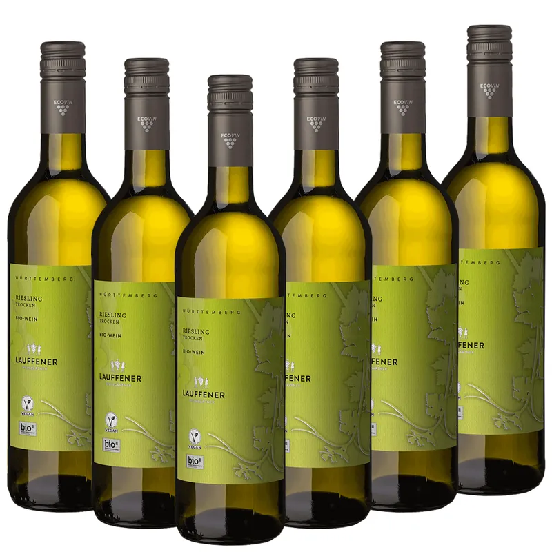 Lauffener Weingärtner Lauffener Weingärtner eG Lauffener ECOVIN Riesling trocken QbA 0,75l - 6er Karton – Produktbild 1 von 1