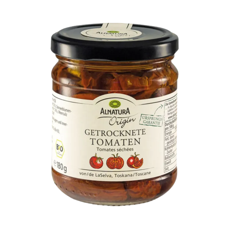 Alnatura Alnatura Bio Getrocknete Tomaten, 180 Gramm (Abtropfgewicht) – Produktbild 1 von 1